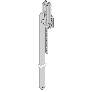 Bras droit embase plastique hauteur 1920 de porte S95 Hormann