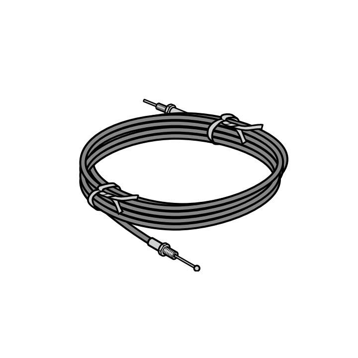 Câble sous gaine avec boule Lg 16m Hormann Référence 4544568