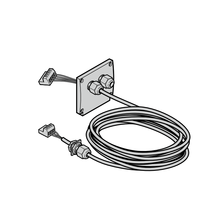 Câble de connexion moteur 4 x 1,0 mm lg 10m Hormann Référence 638027