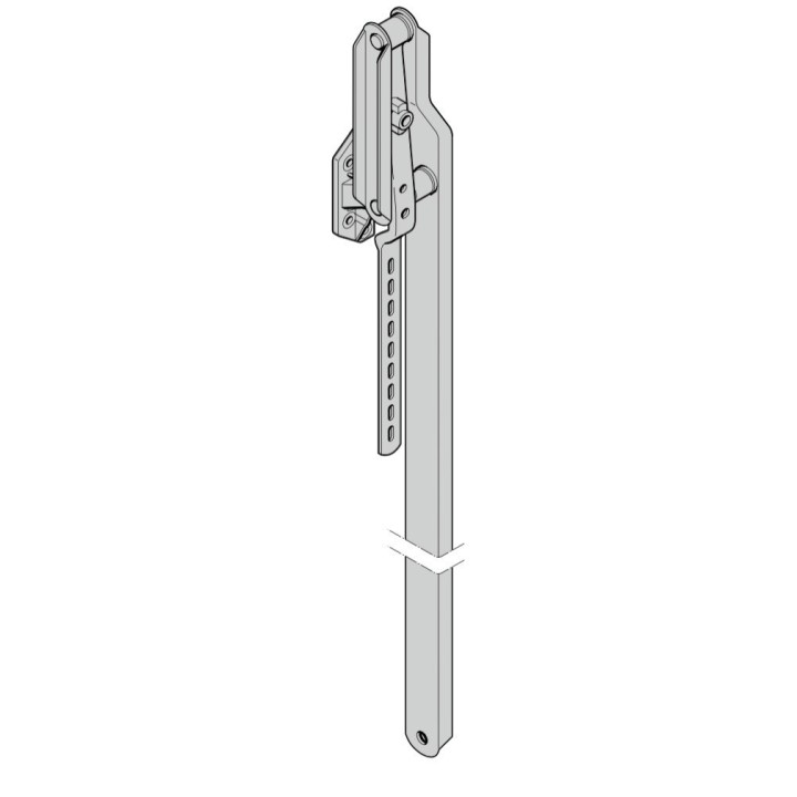 Bras gauche embase ZAMAC hauteur 2125 de porte S95 Hormann