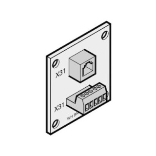 Platine d'adaptation pour câble spiralé (tablier de porte) HORMANN Référence 636914