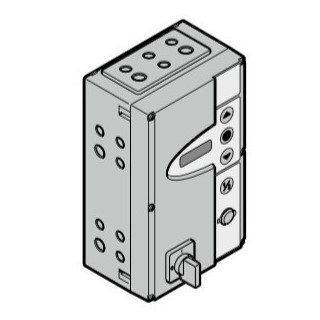 Armoire Commande B560FU avec sectionneur multipolaire et demi-cylindre profilé Hormann Référence 4514003
