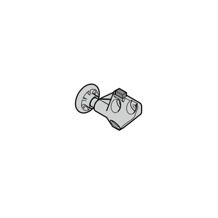 Roulette gauche / support porte basculante Ecostar ref 1084201
