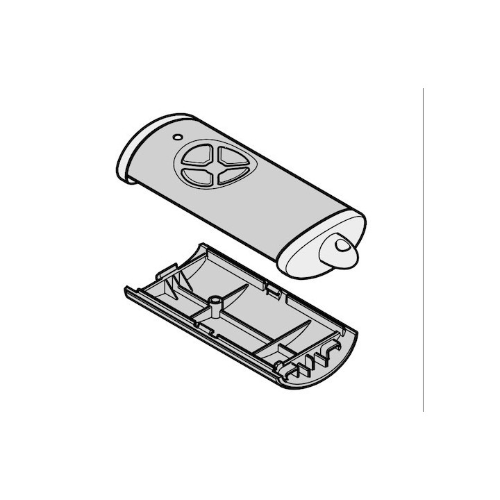 Boitier d'émetteur HSE 4 BS gris classic Hormann Référence 4510786