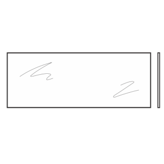 Vitre simple polycarbonate, transparente, 6mm, P Hormann Référence 3095228