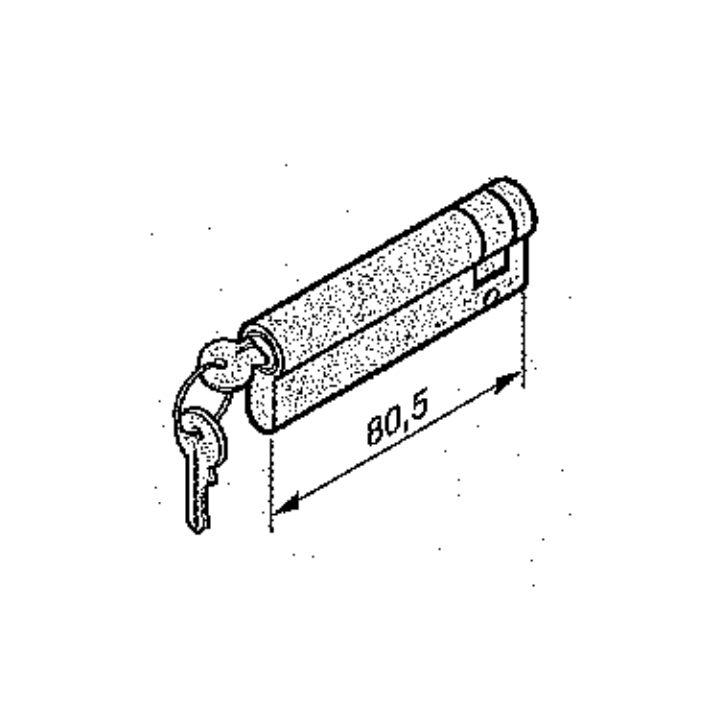 Demi cylindre profilé 70 +10mm Hormann Référence 3021076 - 3091443