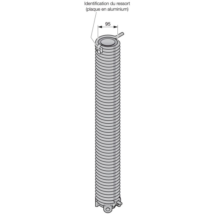 L71 Ressort de torsion porte Hormann Référence 3094797