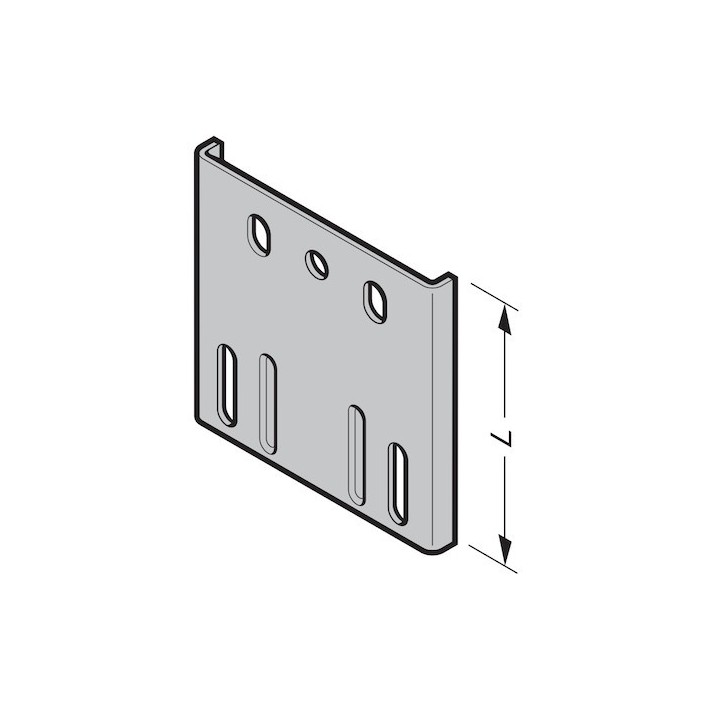 Support de rail de guidage L133mm Hormann Référence 3013570