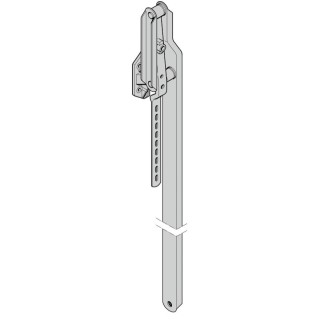 Bras gauche embase plastique Hauteur 2075 de porte S95 Hormann