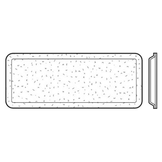 Vitre double synthétique structure cristalline pour hublot type A, 26mm Hormann Référence 3090822
