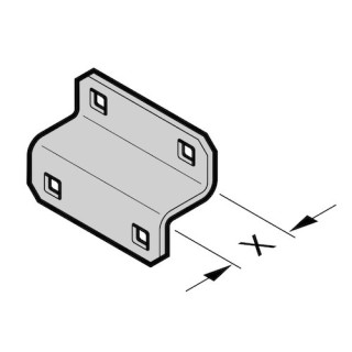 Equerre de soutien pour console x26mm Hormann Référence 3081990