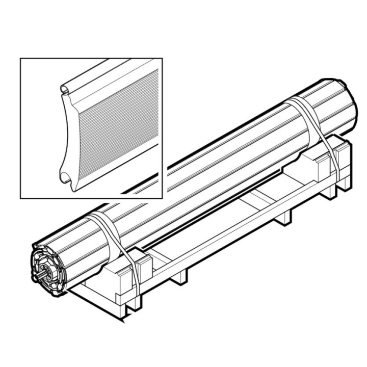 Tablier Decotherm S SB Ral 5010 Hormann Référence 9800755