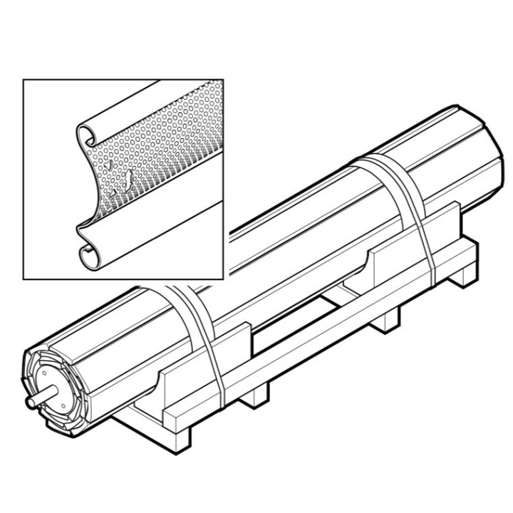 Tablier HR 120 Aero SB Ral 9002 Hormann Référence 9800776