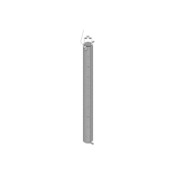 R113 Ressort de torsion avec tube synthétique et cône de réglage de tension Hormann Référence 3074282
