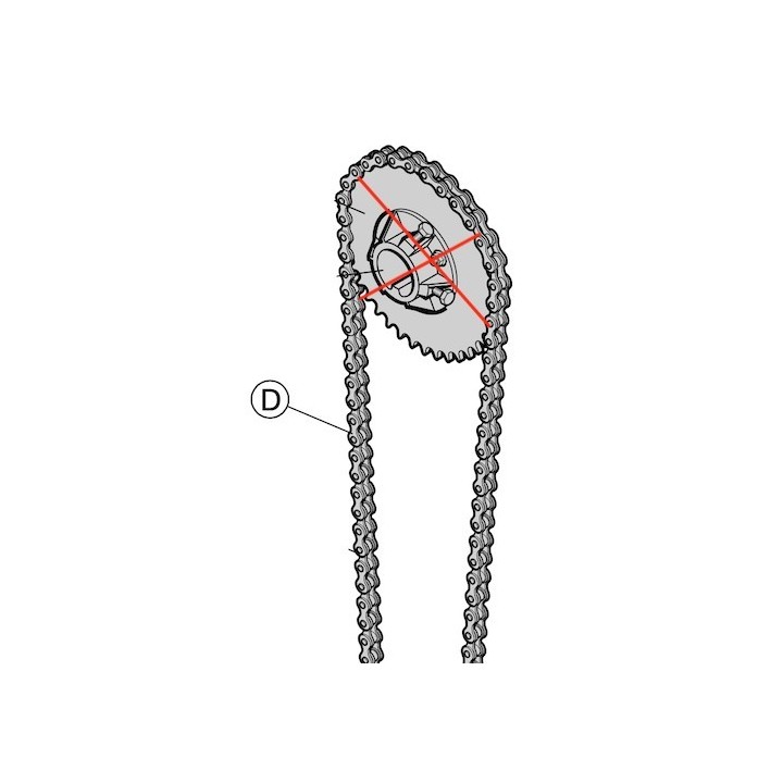 Chaine de treuil lg 1003mm Hormann Référence 3076884