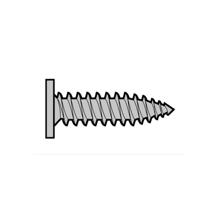 Lot de 10 vis à tôle 3,9 x 15 à tête plate et Torx Hormann Référence 3093920