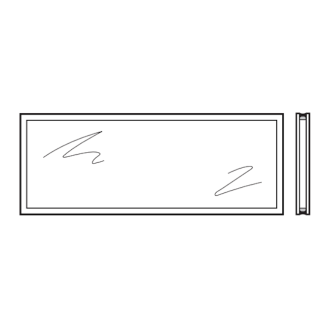 Vitre double en verre de sécurité trempé 26mm Transparente isolante G2 Hormann Référence 3090527