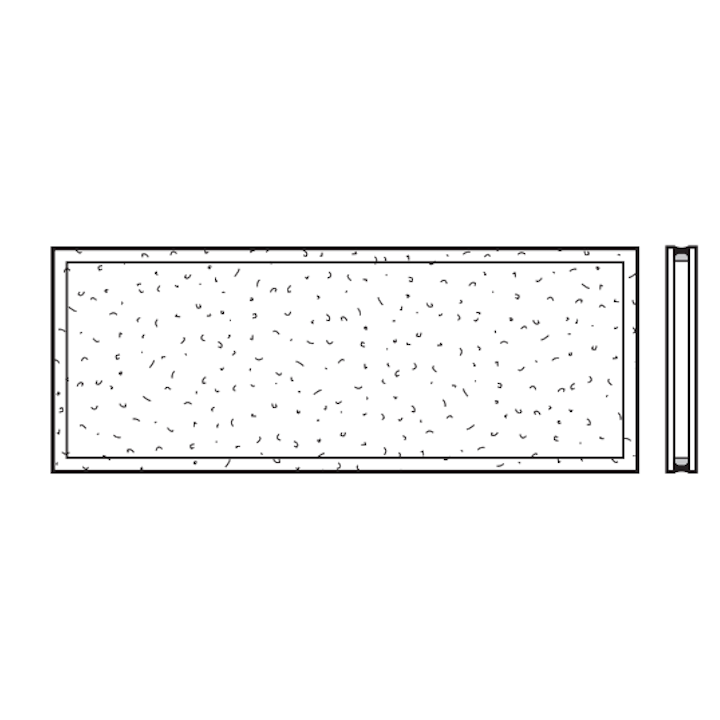 Vitre double synthétique structure cristalline 26mm R2 Hormann Référence 3095244