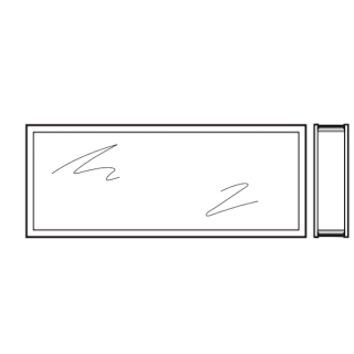 Vitre synthétique épaisseur 80 transparente 45mm Vitre triple K3 Hormann Référence 3095257
