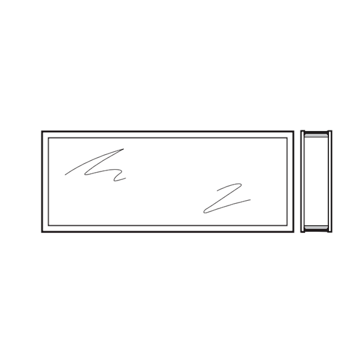 Vitre synthétique épaisseur 80 transparente 45mm Vitre triple K3 Hormann Référence 3095257