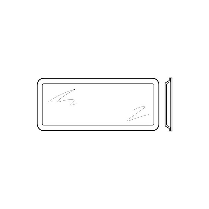 Vitre double synthétique transparente pour hublot type A Hormann Référence 3090821