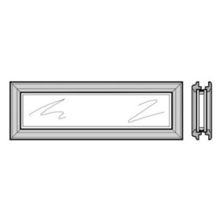 Hublot type D pour sections de porte à double paroi 42mm, cadre synthétique avec vitre double Hormann Référence 3087587