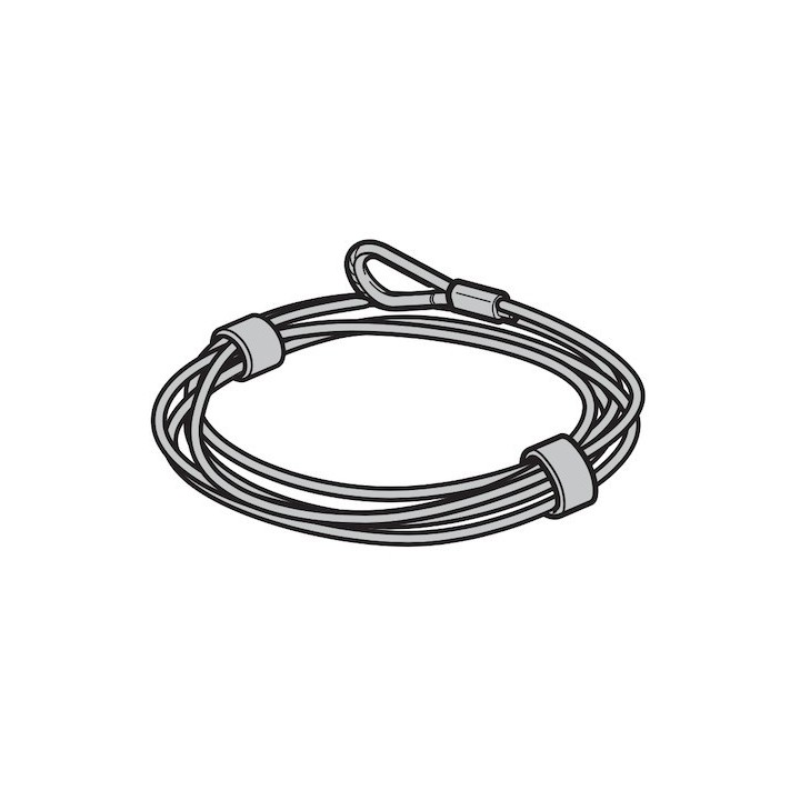 Câble de traction diam 4mm pour tambours d'enroulement avec terminal Hormann Référence 3094621