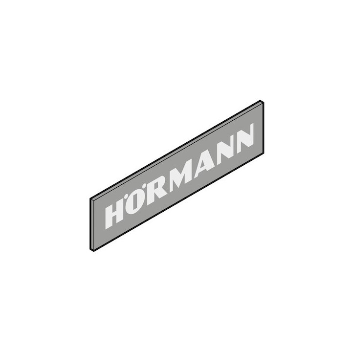 Enseigne de l'entreprise bleue / orange 260 x 50 x 3mm, autocollant Hormann Référence 3055436