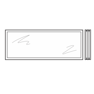 Vitre triple synthétique 26mm Teintée en gris A3 Hormann Référence 3095253