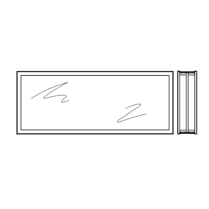 Vitre triple synthétique 51mm Transparente S3 Hormann Référence 3095259
