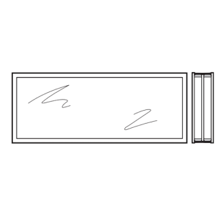 Vitre triple synthétique 51mm Teintée en blanc (opale) M3 Hormann Référence 3095264