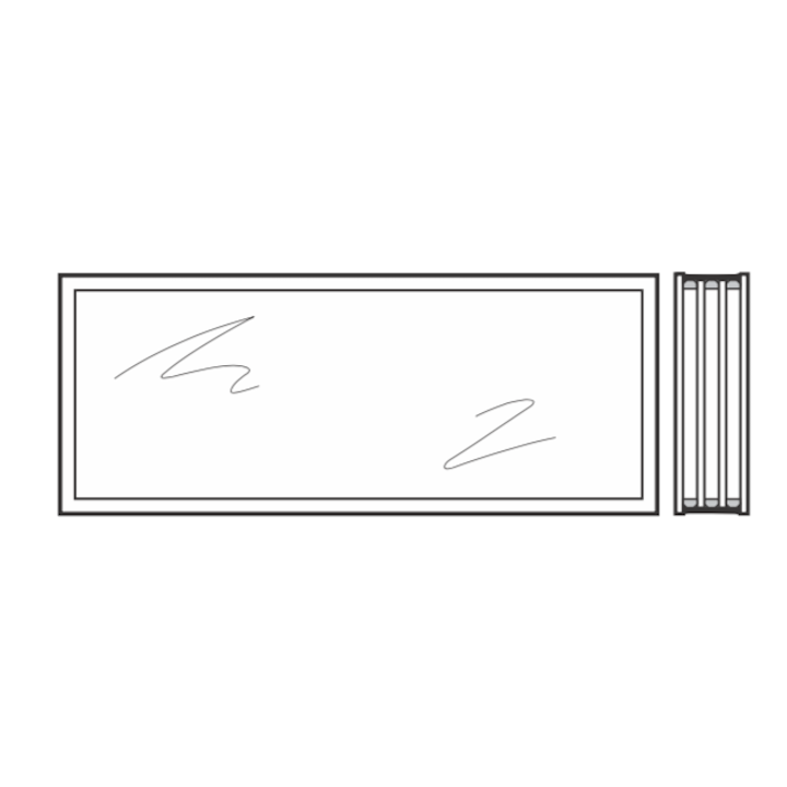 Vitre quadruples synthétique 51mm Structure cristalline R4 Hormann Référence 3095266