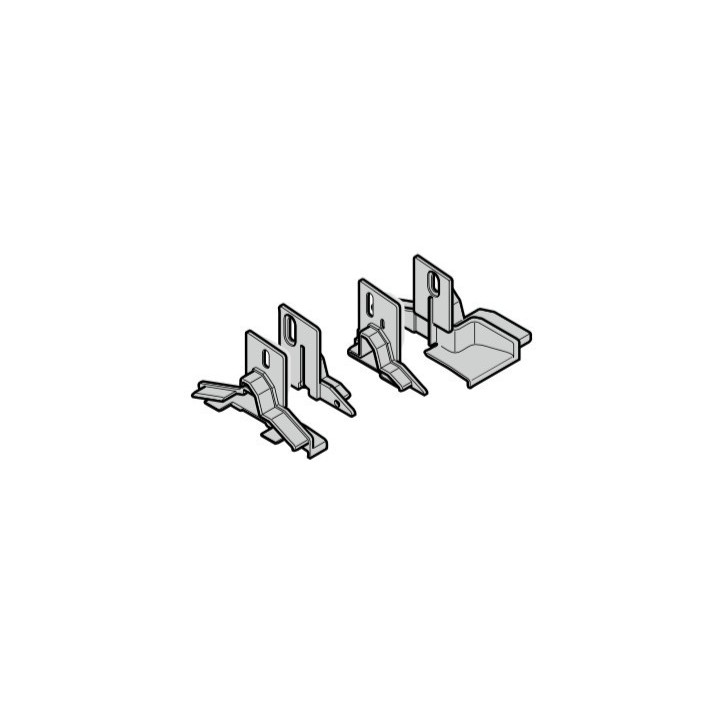 Set : embout socle et fermeture DIN droite porte sectionnelle Hormann Référence 3091751