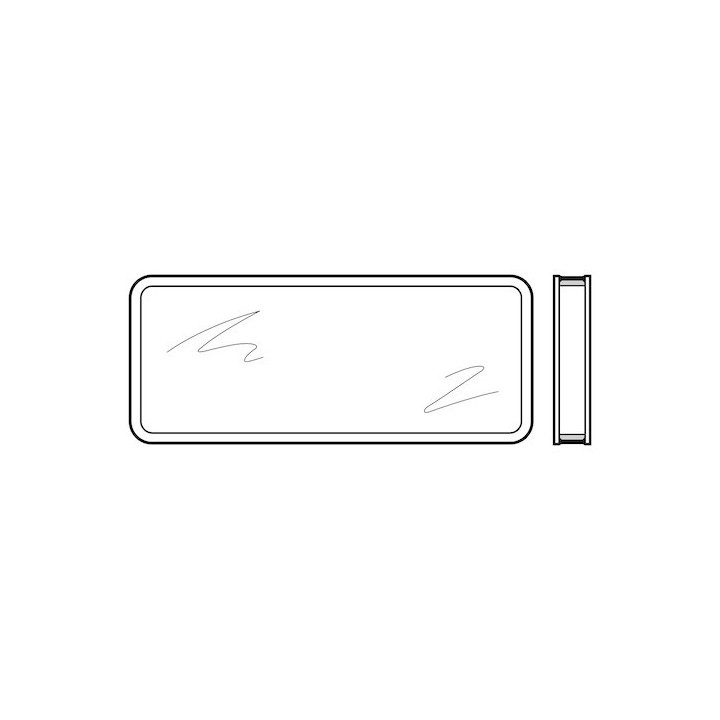 Vitre double synthétique, transparente pour hublot type A, 51mm Hormann Référence 3091874