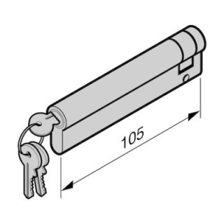 Demi cylindre profilé 95 + 10mm Hormann Référence 3092768