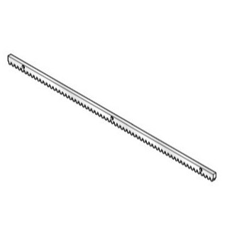 Crémaillère, 1m Synthétique S6, pattes de fixation en haut Hormann Référence 438631