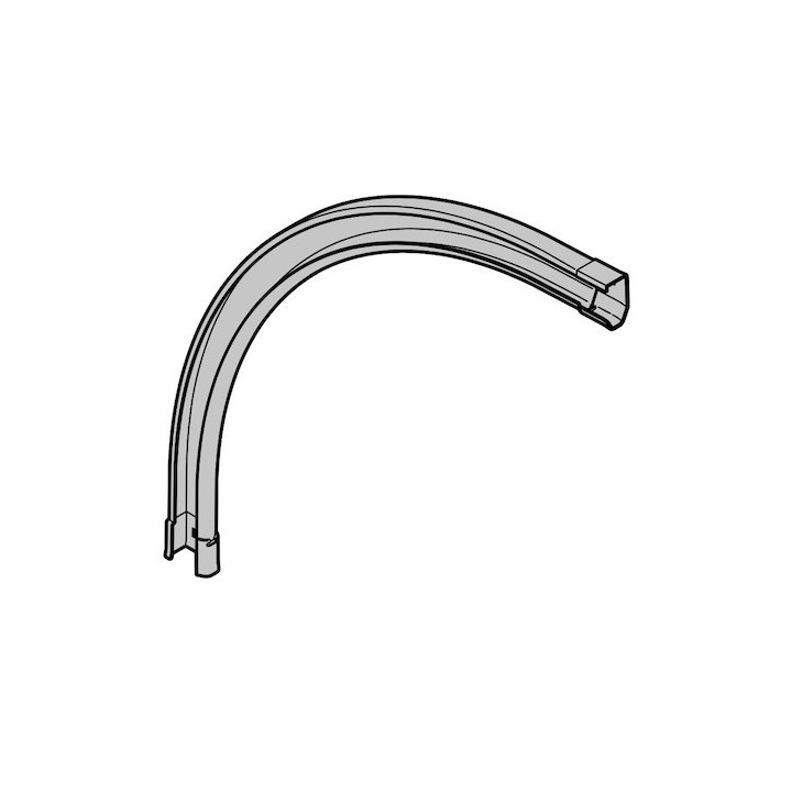 Courbe de rail de guidage 90° R361 ferrure NH Hormann Référence 3097685