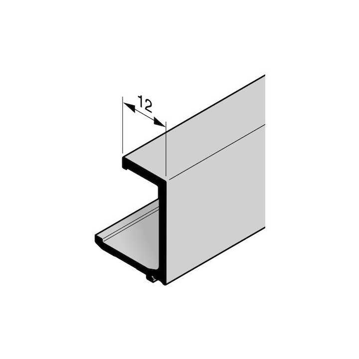 Parclose en aluminium pour portillon indépendant GA 012, E6 / C0 Hormann Référence 3097000