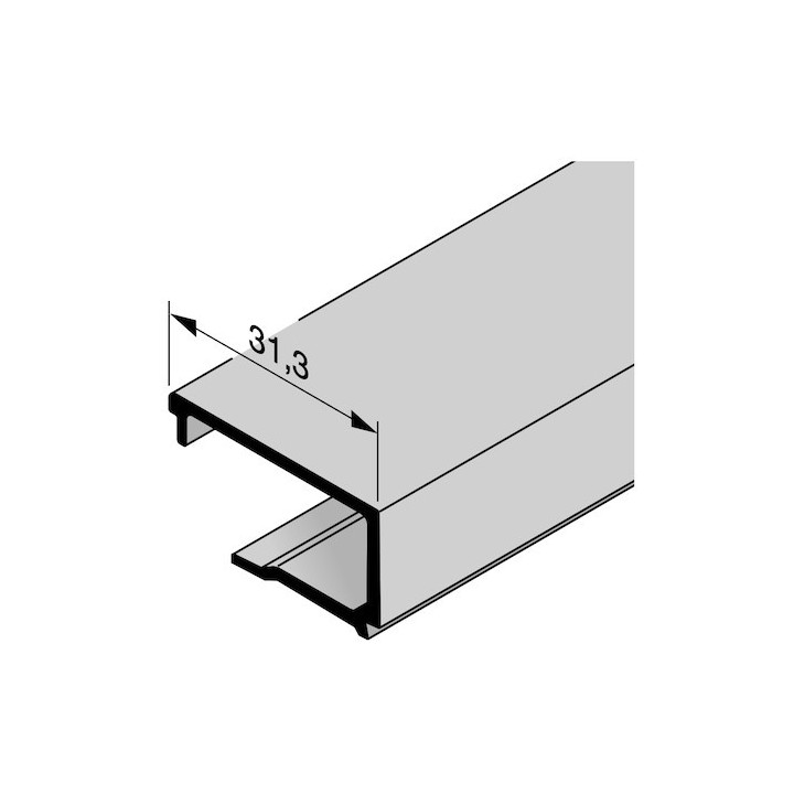 Parclose en aluminium pour portillon indépendant GA 010, E6 / C35 Hormann Référence 3094046