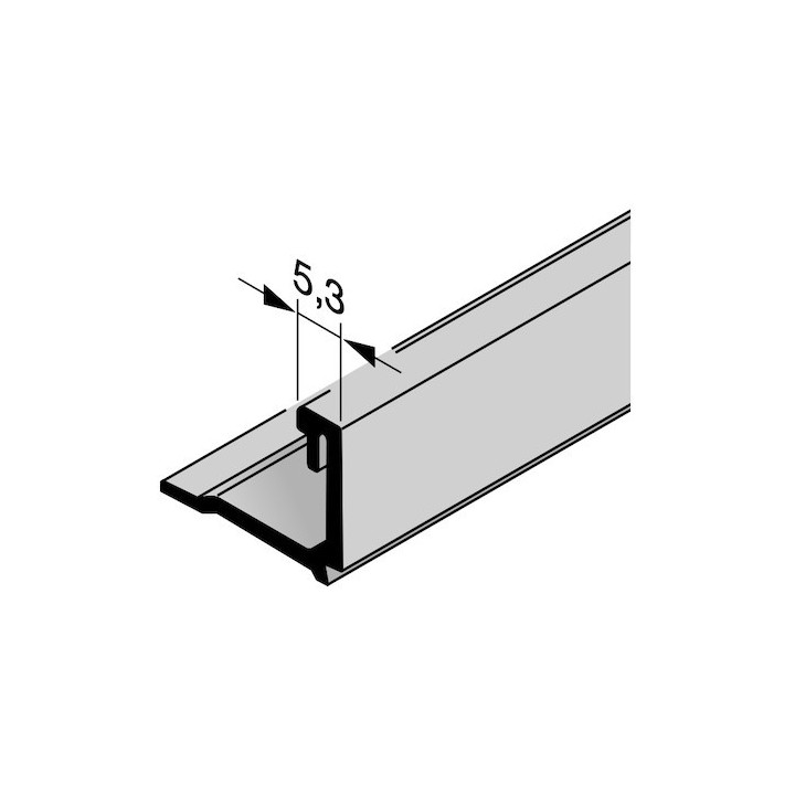 Parclose en aluminium pour portillon indépendant GA 005, E6 / C35 Hormann Référence 3094040