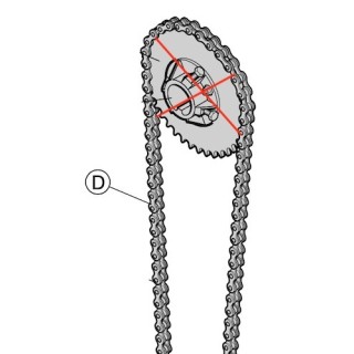 Chaine de treuil lg 1384mm Hormann Référence 3099013