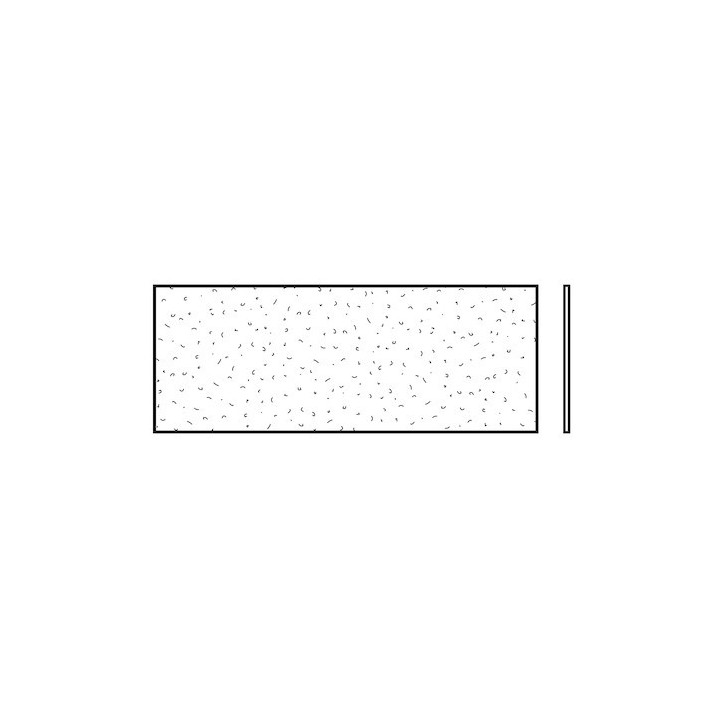 Vitre simple synthétique structure cristalline pour vitrage à cassettes 650mm Hormann Référence 3060500