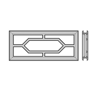 Cadre de fenêtre à cassettes 650mm, motif n°1 Hormann Référence 3044936