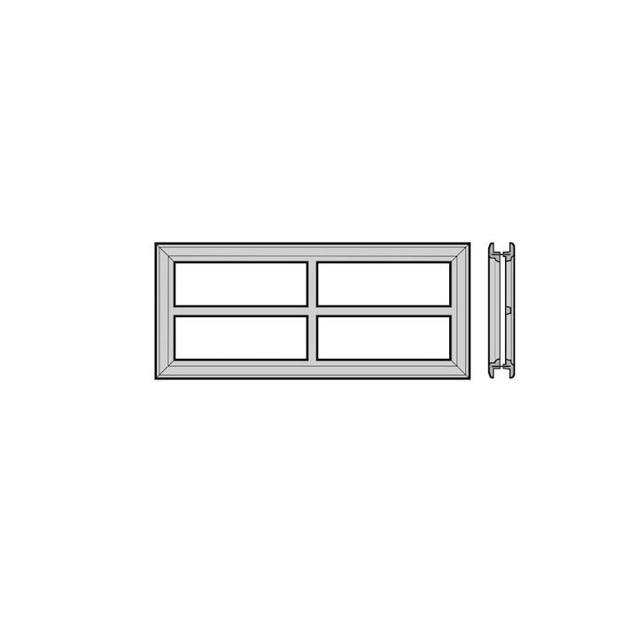 Cadre de fenêtre à cassettes 650mm, motif n°2 Hormann Référence 3044940