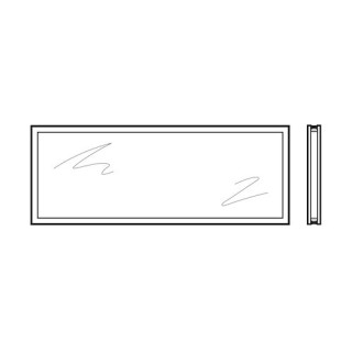 Vitre double synthétique transparente Type M 620mm Hormann Référence 3092752