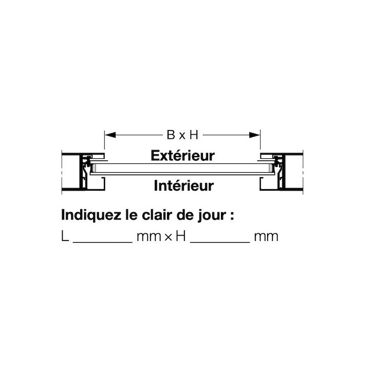 Vitre double polycarbonate transparente 26mm, C2 Hormann Référence 4007852