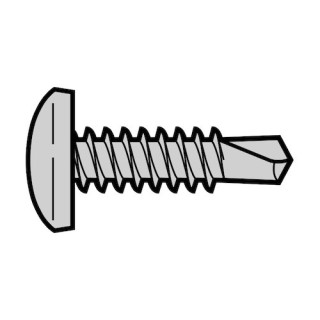 Lot de 10 vis perceuse à tête bombée 4,8 x 19mm Hormann Référence 4020673