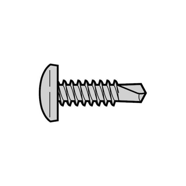 Lot de 10 vis perceuse à tête bombée 4,8 x 19mm Hormann Référence 4020673