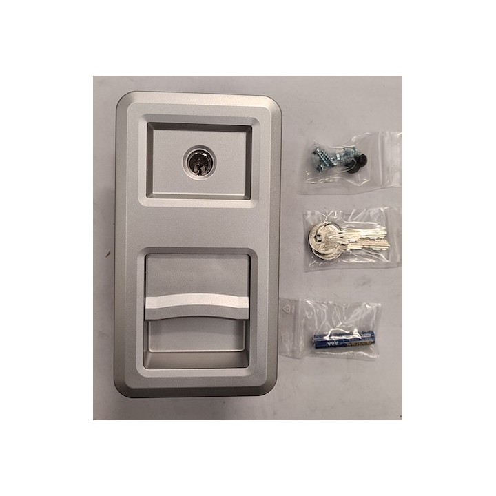 Poignée de porte HST - FS Synthétique Ral 9006 Hormann Référence 4005220
