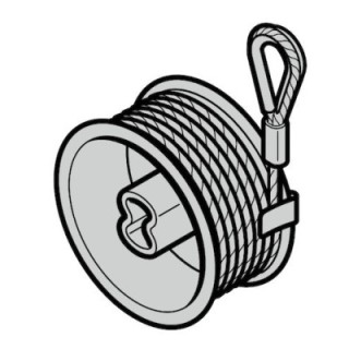 Tambour d'enroulement de câble Droit Hormann Référence 3080094-3074265